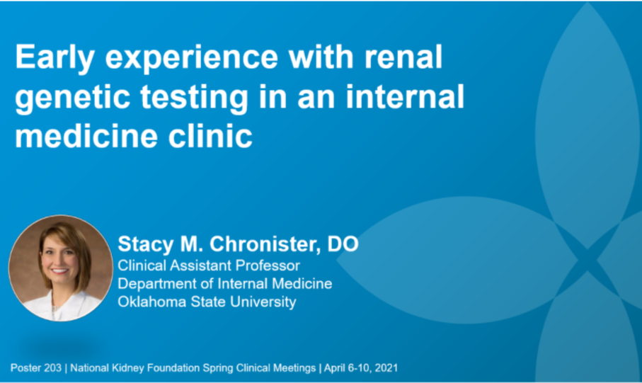Symposium: Early experience with renal genetic testing in an internal medicine clinic