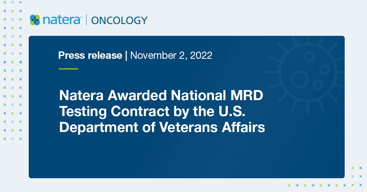 Natera Awarded National MRD Testing Contract by the U.S. Department of