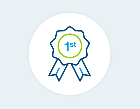 1st place badge